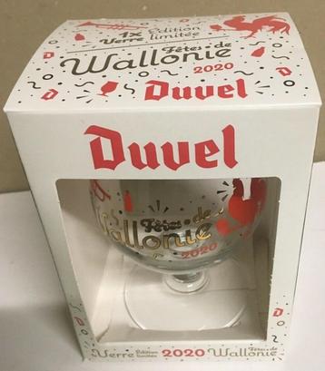 Duvel glas Waalse feesten 2020 in geschenk verpakking. Nieuw beschikbaar voor biedingen