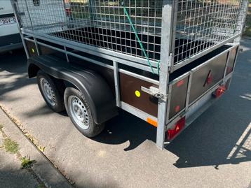 Magnifique double essieux grillagée 2m50x1m30..état neuf !, Autos : Divers, Remorques, Enlèvement