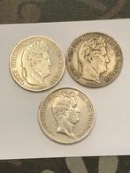 Munten zilver Frankrijk lotje 5 franken totaal 3 stuks, Postzegels en Munten, Ophalen of Verzenden, Frankrijk, Setje, Zilver