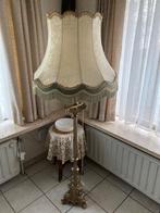 Staande vintage schermerlamp + kap, Huis en Inrichting, Lampen | Vloerlampen, Ophalen, Gebruikt
