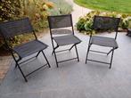 klapstoelen zwart, Tuin en Terras, Tuinstoelen, Ophalen, Gebruikt