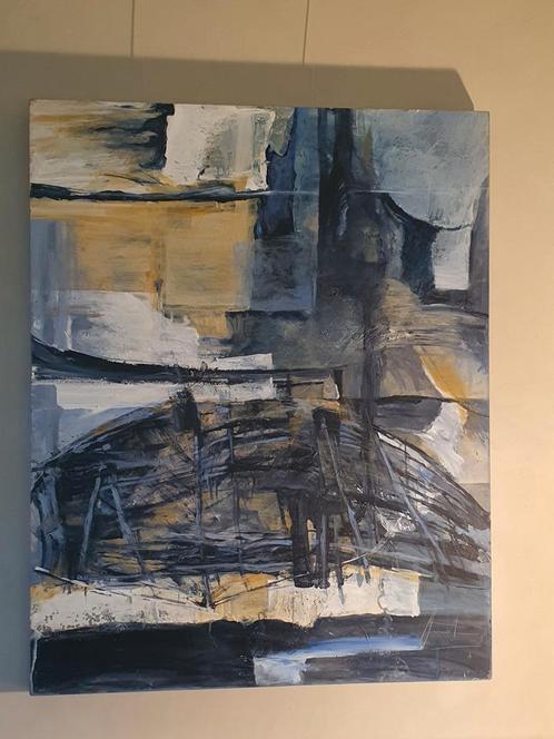 "Gestrand" door Vandoorne Herwig, Antiek en Kunst, Kunst | Schilderijen | Abstract, Ophalen