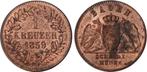 1 kreuzer, 1859 Baden, Allemagne, Timbres & Monnaies, Monnaies | Europe | Monnaies non-euro, Enlèvement ou Envoi, Monnaie en vrac
