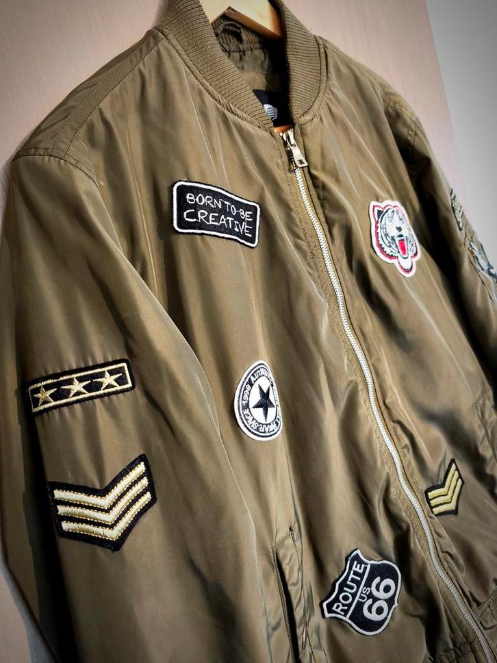 Veste Bomber : marque : Denim - taille : M - kaki (neuf), Kleding | Heren, Jassen | Zomer, Zo goed als nieuw, Maat 48/50 (M), Groen