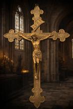 Antiek bronzen kruisbeeld – Christus aan het kruis, Antiek en Kunst, Ophalen