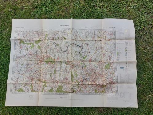 Duitse WO2 Wehrmacht kaart Charleroi België 1941, Verzamelen, Militaria | Tweede Wereldoorlog, Ophalen of Verzenden