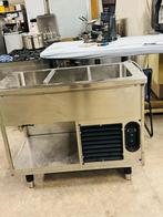 RVS Koelwerkbank met 3 GN-Bakken – Zeer Goede Staat, Zakelijke goederen, Ophalen of Verzenden