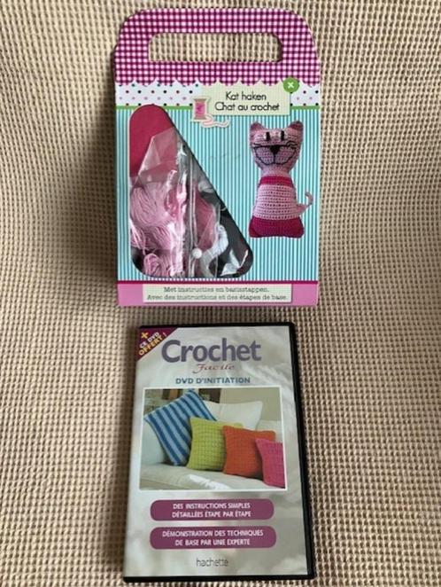 Haken Crochet Roze Kat met Dvd / Chat rose au crochet avec D, Hobby en Vrije tijd, Breien en Haken, Nieuw, Haken, Ophalen of Verzenden
