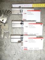 3 Veiligheidscilinders + certificaat, Ophalen, Gebruikt, Koper of Messing, Overige typen