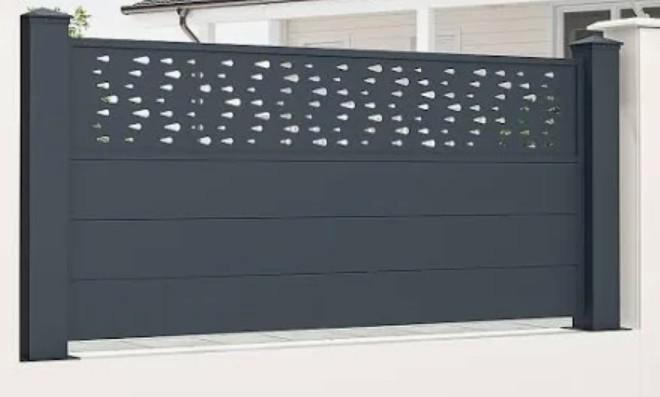 Hekwerk BAZIO – Antraciet (89 x 188,6 cm), Tuin en Terras, Tuinpoorten, Aluminium, Ophalen