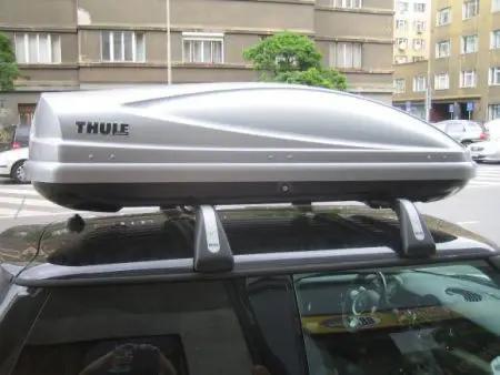 Te huur dakkoffer Thule Atlantis 200, Autos : Divers, Coffres de toit, Comme neuf, Enlèvement ou Envoi