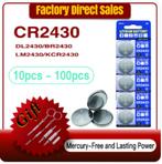 CR2430 Lithium Li-ion Knoopcel Batterij 3 V Volt 270-280 mAh, Ophalen of Verzenden, Nieuw