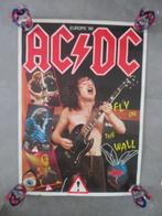 originele promo poster AC/DC 1986 Europe Fly on the Wall, Verzenden, Zo goed als nieuw, Poster, Artwork of Schilderij