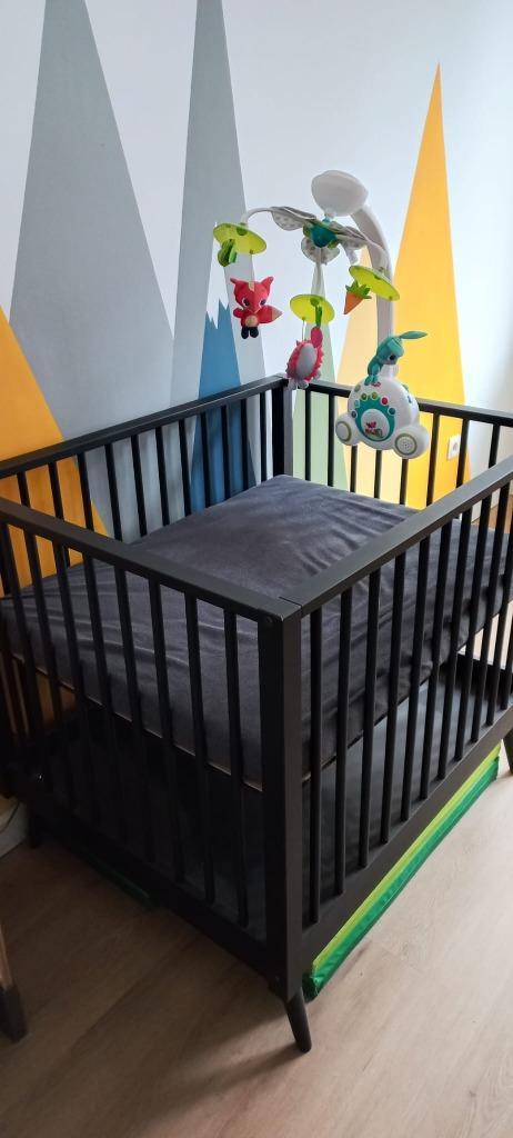 Babybox / Park zwart, Kinderen en Baby's, Babyparken, Zo goed als nieuw, Vierkant, In hoogte verstelbaar, Ophalen