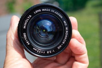 Minolta srt101 et mc rokkor 35mmf2.8 bien lire beschikbaar voor biedingen