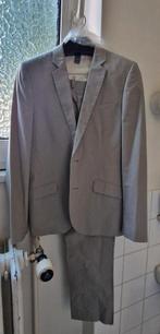 H&M kostuum lichtgrijs maat 44, Ophalen of Verzenden, Zo goed als nieuw, Grijs