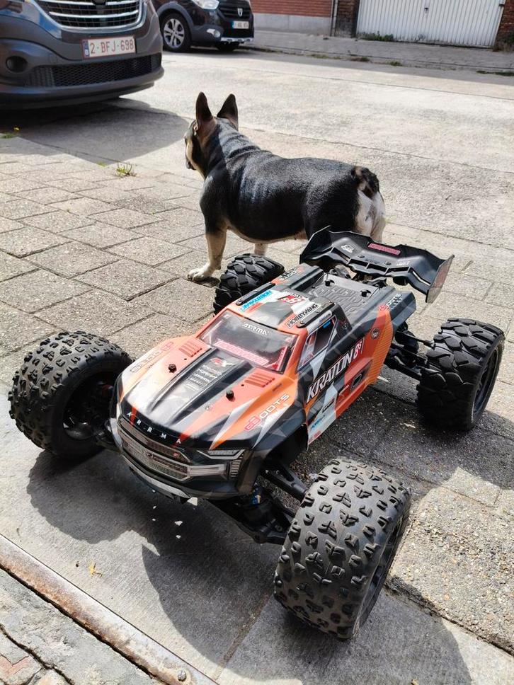 Arrma Kraton 1:5, motor/esc/drivetrain upgrade, 1100kv combo, Hobby en Vrije tijd, Modelbouw | Radiografisch | Auto's, Zo goed als nieuw