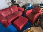 Lederen zetels, Huis en Inrichting, Zetels | Zetels, Ophalen, Zo goed als nieuw