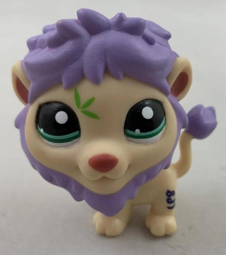 Littlest Pet Shop LPS 2084 leeuw poppetje figuur dier Hasbro, Verzamelen, Poppetjes en Figuurtjes, Zo goed als nieuw, Verzenden