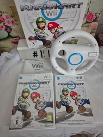 Mario Kart Wii + Wii Wheel NEUF (Juste déballé) - Édition Co beschikbaar voor biedingen