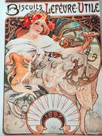 Mooie reproductie van Mucha, Ophalen, Zo goed als nieuw