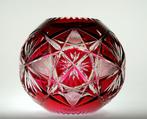 Val Saint Lambert - Vase Boule à Fleurs - VSL, Antiek en Kunst, Antiek | Glaswerk en Kristal, Ophalen of Verzenden