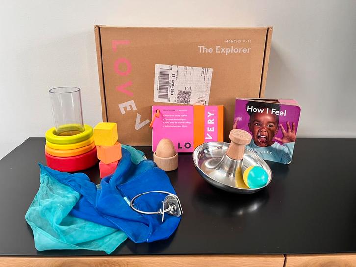 LOVEVERY 9-10 maanden - De Ontdekker Speelkit, Kinderen en Baby's, Speelgoed | Educatief en Creatief, Zo goed als nieuw, Ontdekken