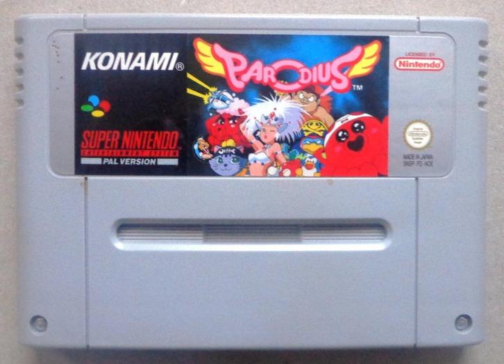 Parodius voor de Europese Super Nintendo, Games en Spelcomputers, Games | Nintendo Super NES, Gebruikt, Ophalen of Verzenden