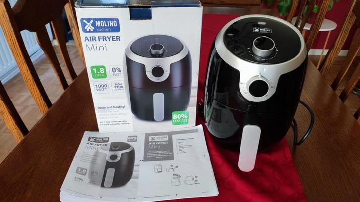 Molino air fryer mini zo goed als nieuw, maar 2 maal gebruik, Elektronische apparatuur, Airfryers, Zo goed als nieuw, Airfryer