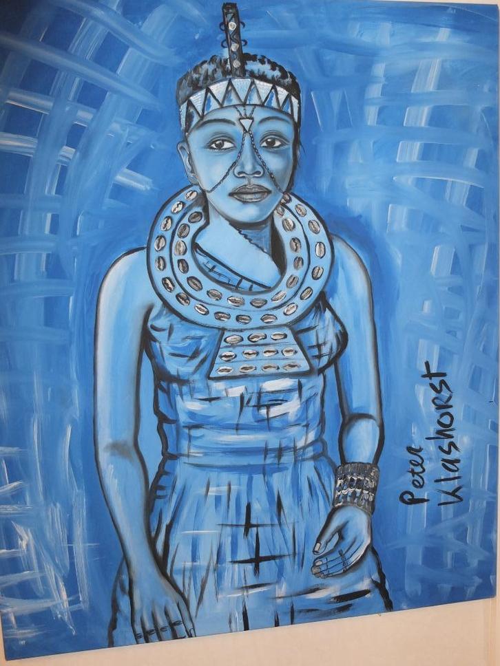 fraai schilderij door peter klashorst, Antiek en Kunst, Kunst | Litho's en Zeefdrukken, Ophalen