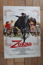 filmaffiche Alain Delon Zorro 1975 groot filmposter, Ophalen of Verzenden, A1 t/m A3, Zo goed als nieuw, Rechthoekig Staand