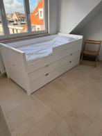 Bed Bopita met bedlade en 2 opberglades, Ophalen, Zo goed als nieuw, Wit