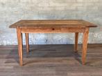 Antieke boerentafel met 1 lade - 148 x 84 cm + 80 cm hoog, Huis en Inrichting, Tafels | Eettafels, 100 tot 150 cm, Eikenhout, Zo goed als nieuw