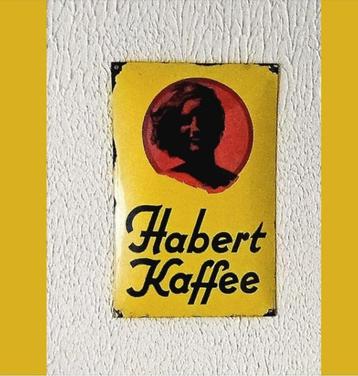 HABERT KAFFEE KOEPELVORMIGE GEËMAILLEERDE PLAAT, nettoprijs  beschikbaar voor biedingen