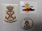 Vintage ZM-FM Marine-stickers, Verzamelen, Militaria | Algemeen, Ophalen of Verzenden, Marine