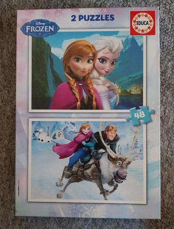 2 puzzels Frozen beschikbaar voor biedingen