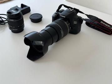 Camera Canon EOS 1300D + 2 lenzen en oplader, Audio, Tv en Foto, Ophalen, Zo goed als nieuw, Canon