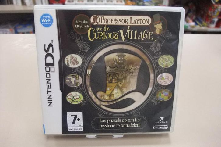 Professor Layton en the curious Village (cib) hol DS, Games en Spelcomputers, Games | Nintendo DS, Gebruikt, Puzzel en Educatief