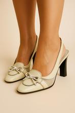 TOD’S slingback pumps maat 37,5, Kleding | Dames, Schoenen, Pumps, Beige, Ophalen of Verzenden, Zo goed als nieuw
