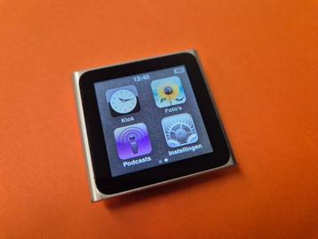 iPod Nano 6 zilver (8GB) met originele usb kabel., Enlèvement ou Envoi, 2 à 10 GB, Utilisé, Nano