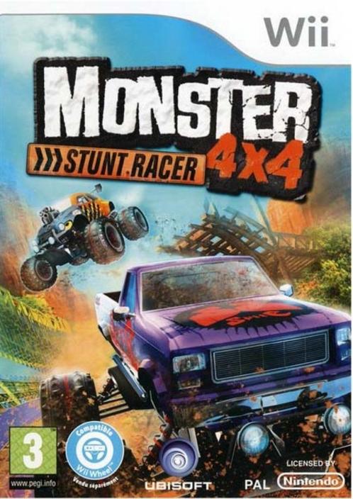 Monster 4x4 Stunt Racer, Consoles de jeu & Jeux vidéo, Jeux | Nintendo Wii, Utilisé, Course et Pilotage, 1 joueur, À partir de 3 ans