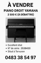 Glanzend zwarte rechte piano van Yamaha.., Muziek en Instrumenten, Gebruikt, Zwart, Ophalen of Verzenden, Piano