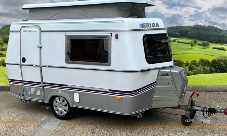 Caravan Eriba Puck L 1996 Compacte klassieker met langslaper, Caravans en Kamperen, Caravans, Particulier, tot en met 3, 500 - 750 kg