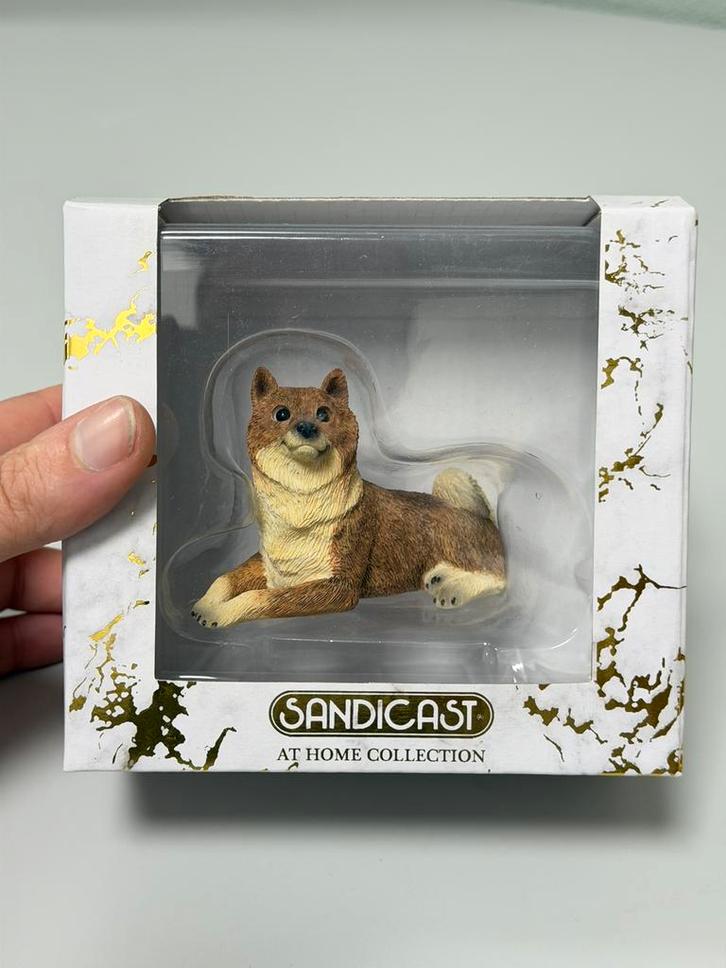 Figurine Sandicast Shiba Inu, chien, collection domestique, Collections, Statues & Figurines, Neuf, Animal, Enlèvement ou Envoi