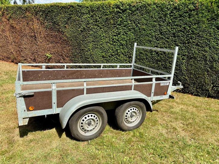 Aanhangwagen dubbel as, Auto diversen, Aanhangers en Bagagewagens, Gebruikt