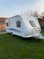 Caravan hobby 495A bomvol opties beschikbaar vanaf 7 juli, Caravans en Kamperen, Caravans, Vast bed, Rondzit, Hobby, Particulier