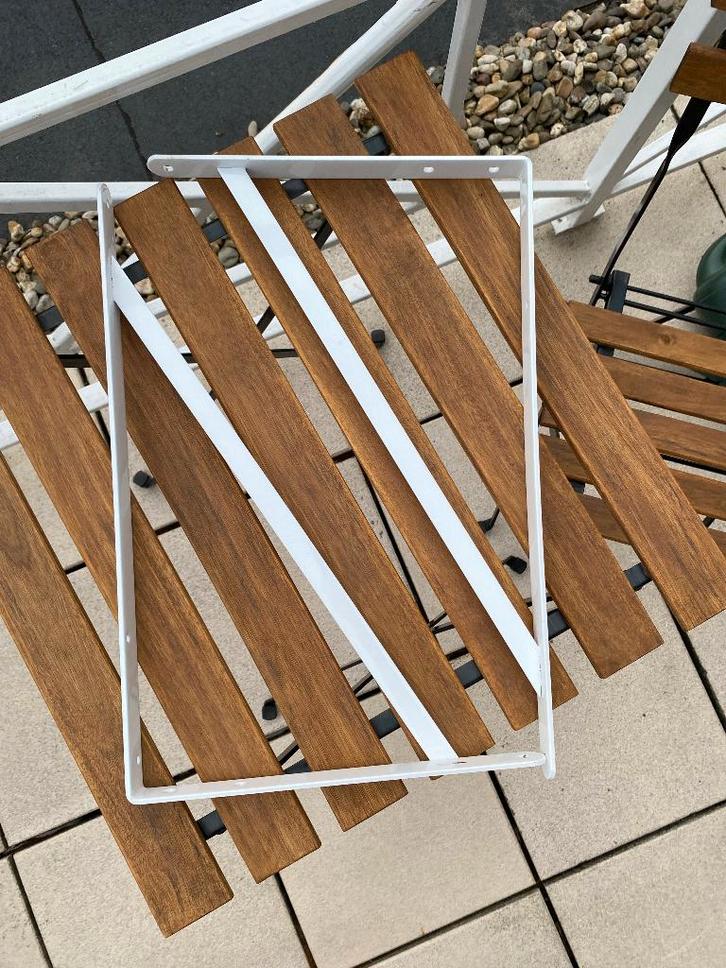 Witte plankdragers 330x500mm, Huis en Inrichting, Woonaccessoires | Wandplanken en Boekenplanken, Nieuw, Ophalen