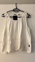 Superdry wit mouwloos topje met gehaakte boord, Sans manches, Taille 46/48 (XL) ou plus grande, Enlèvement ou Envoi, Superdry