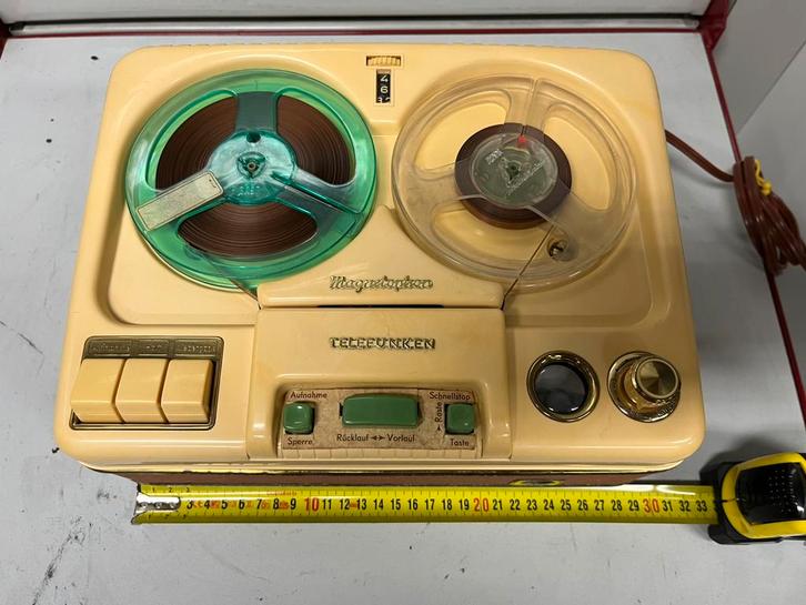 Magnétophone vintage TELEFUNKEN Magnetophon – Années 50/60, TV, Hi-fi & Vidéo, Enregistreurs audio, Magnétophone, Enlèvement