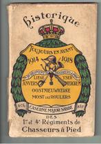 Boek Geschiedenis 1e en 4e Reg. Jagers te voet 1914-1918 1WO, Verzamelen, Ophalen of Verzenden, Landmacht, Boek of Tijdschrift